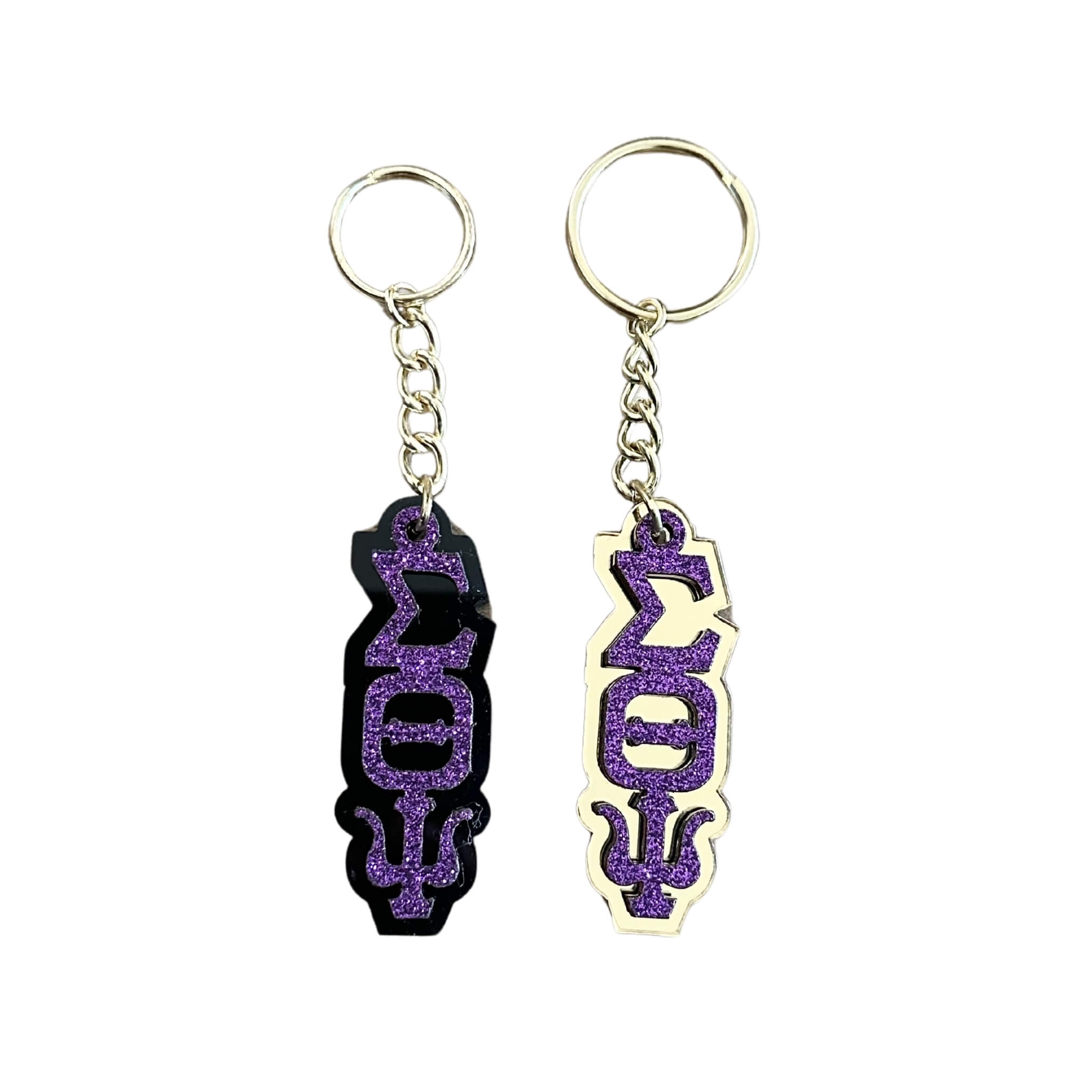 STP Glitter Keychain