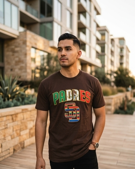 Padres Glitter Wordmark Tee